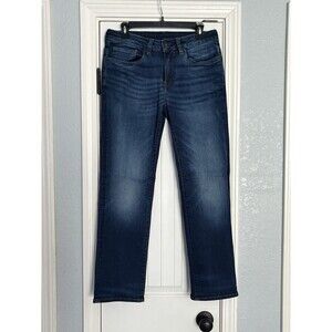 Buffalo Jeans Mens Size 30X30 Blue Straight Six Stretch David Bitton Pants Dark